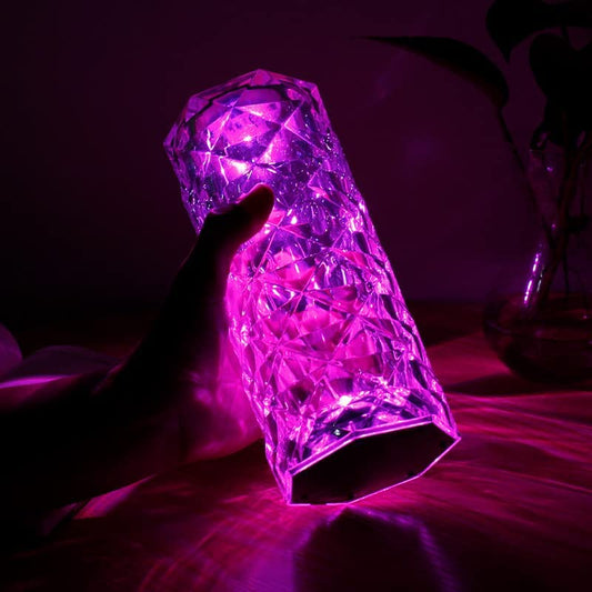 Rose Crystal Diamond Table Lamp